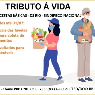 Tributo à Vida: Doações do mês de julho beneficiarão coletivos diversos