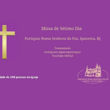Missa de 7º Dia: Auditor-Fiscal aposentado Antonio Wilson Cruz