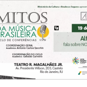 Próximo ‘Encontro com Arte&Cultura’ será em aula-show sobre Noel Rosa (19/3)